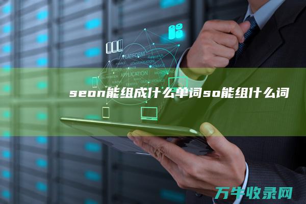 seon能组成什么单词 (so能组什么词)